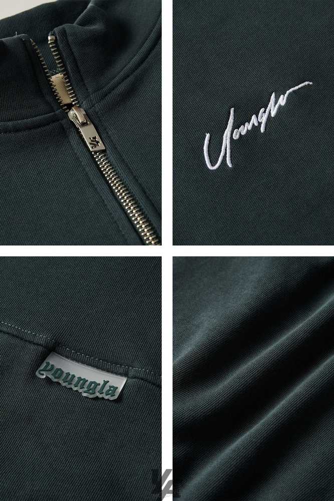 Deep Teal YoungLa 520 - Sunday Quarter Zips | 9385-ZITGE