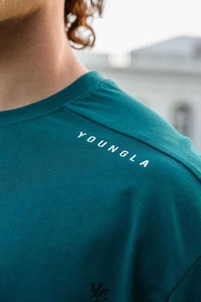 Deep Teal YoungLa 814 Offset Long Sleeves | 6051-BLACJ