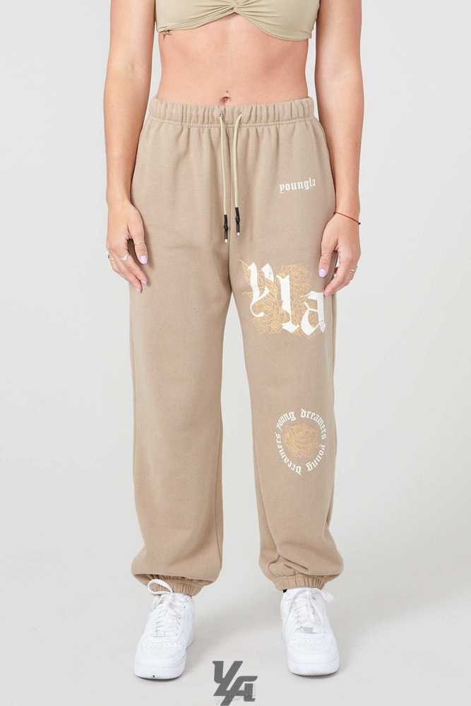 Desert Olive YoungLa W224 Rose Joggers | 9157-QIFBR