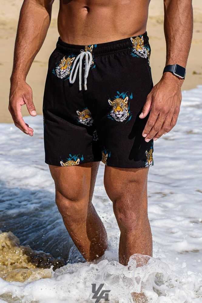 Disguised Tiger YoungLa 128 Abstract Swim Shorts '22 | 3462-DVLPA