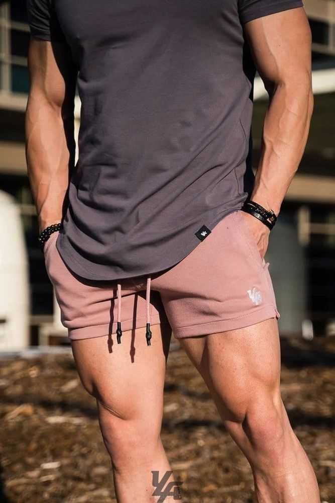 Dusty Rose YoungLa 126 Interlock Shorts | 0759-DUAOM