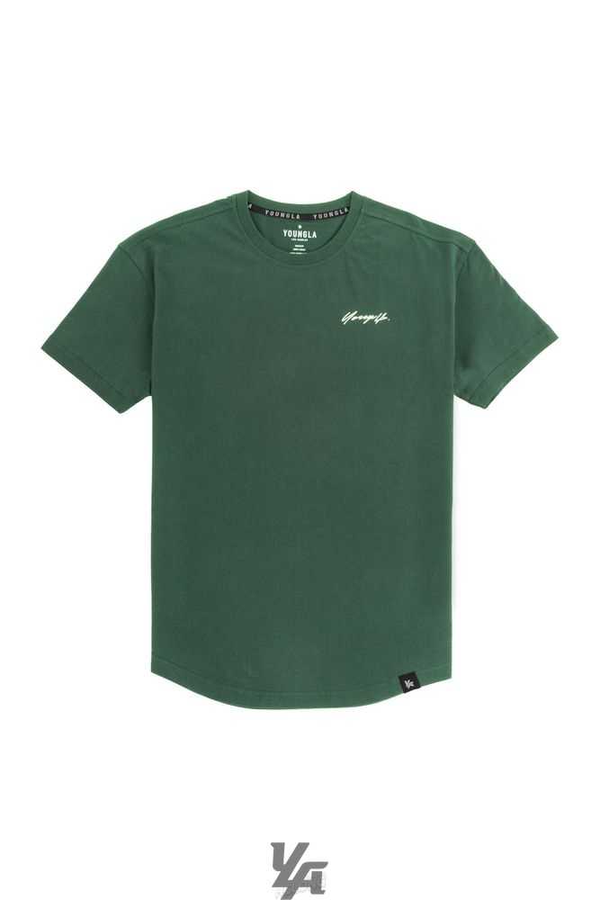 Forest Green YoungLa 408 Autobiography Tees | 4260-CWKUG