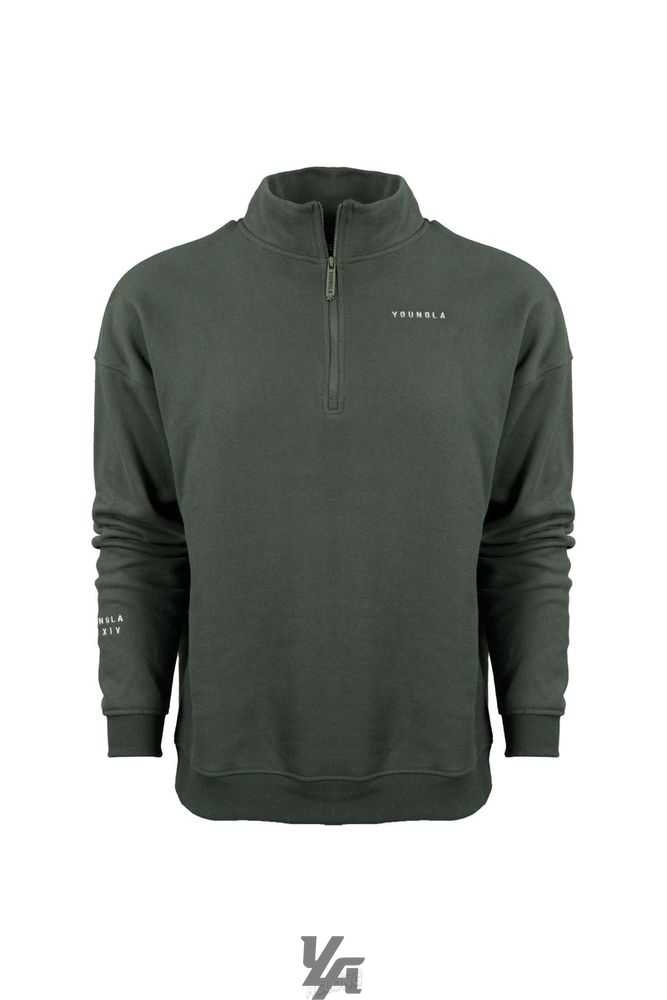 Forest Green YoungLa 516 Alumni Quarter Zips | 7064-GEXAR