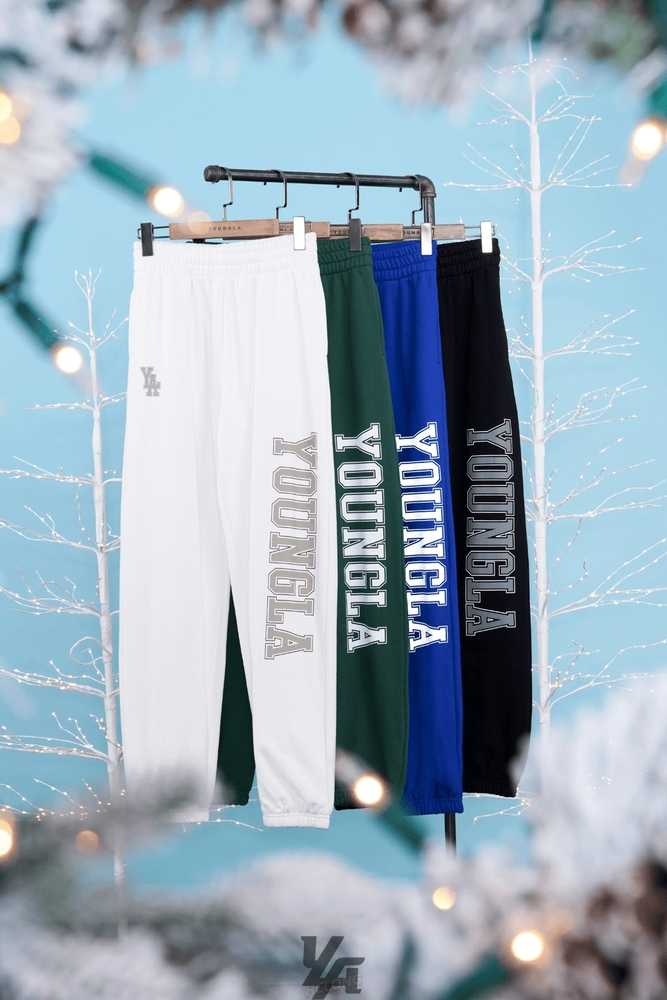 Green YoungLa W223 - Campus Joggers | 5721-TMJYR