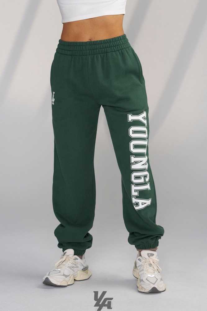 Green YoungLa W223 - Campus Joggers | 5721-TMJYR