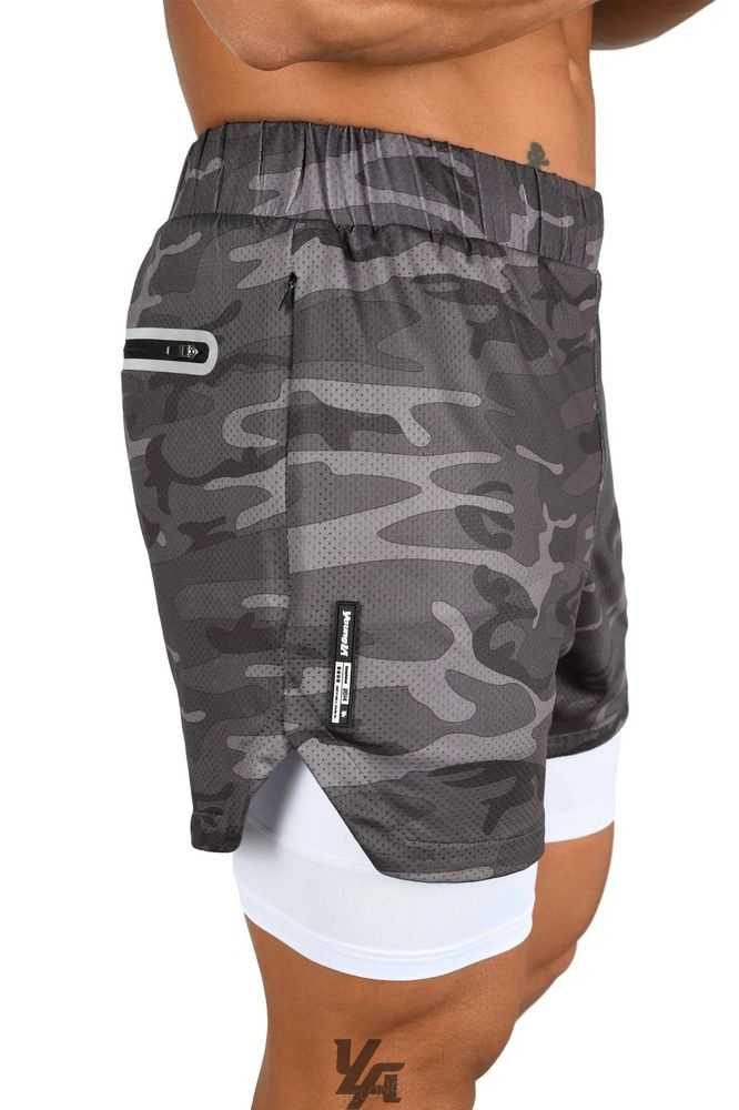 Grey Camo/White YoungLa 105 Compression Shorts 2.0 | 7185-UQWST