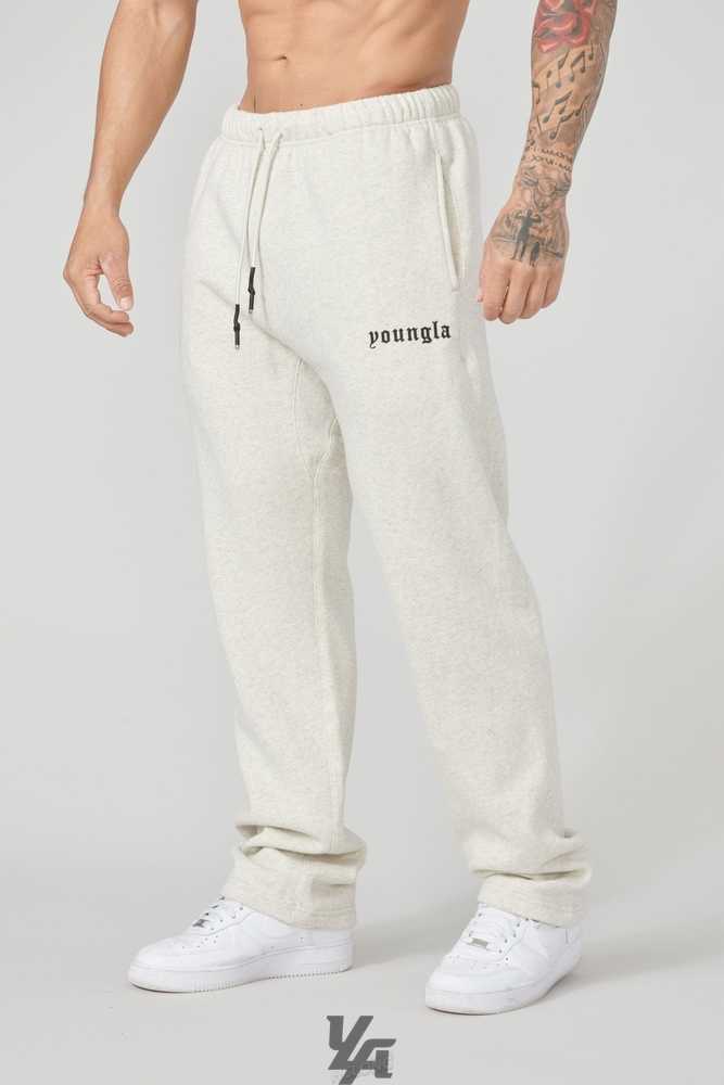 Heather Grey YoungLa 216 Eternal No Cuff Sweats | 5281-ZWIPD