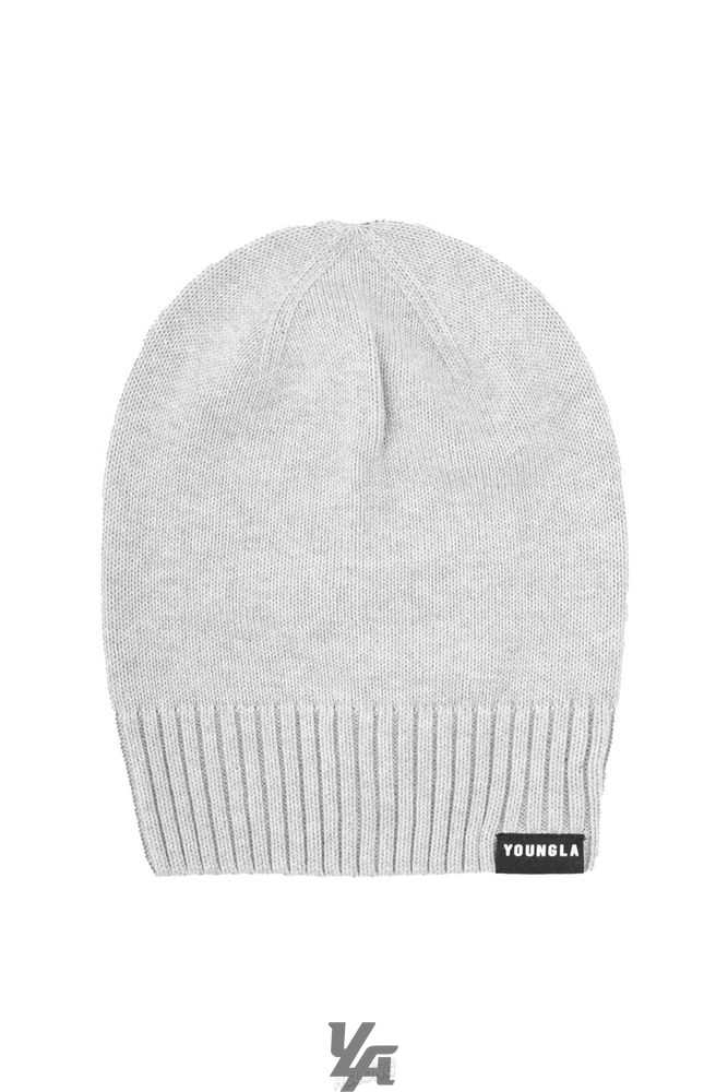 Heather Grey YoungLa 928 Essential Beanies | 4123-QTVJL