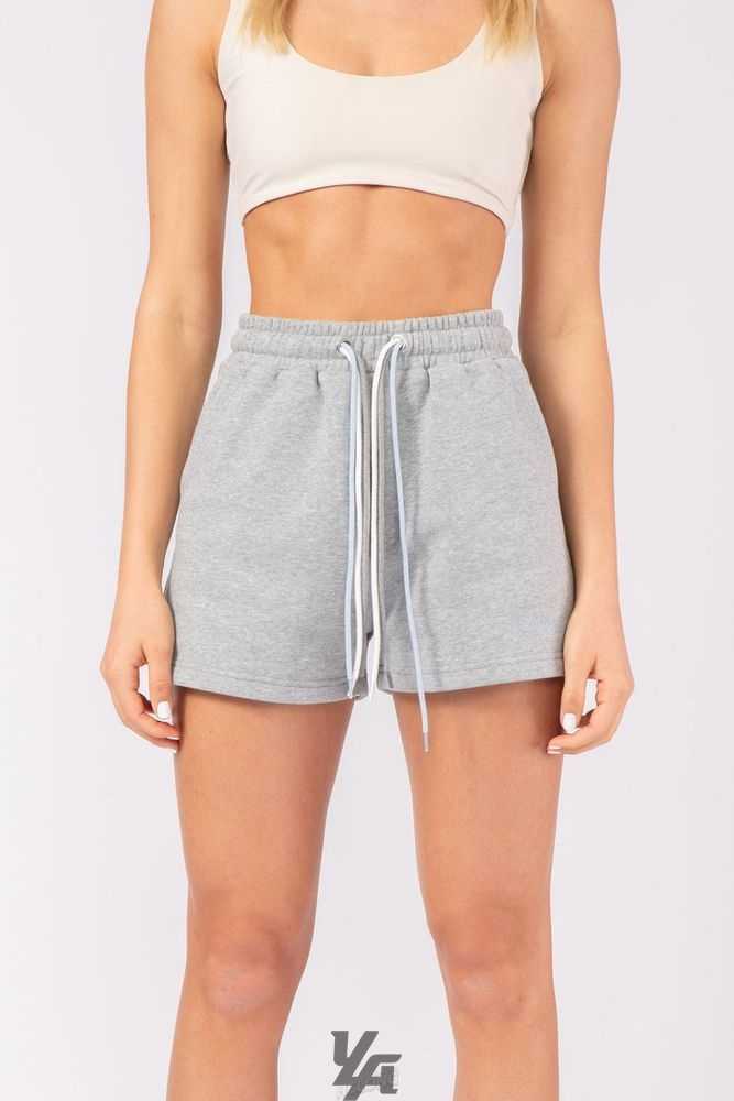 Heather Grey YoungLa W107 Triple String Shorts | 3925-CKHPD