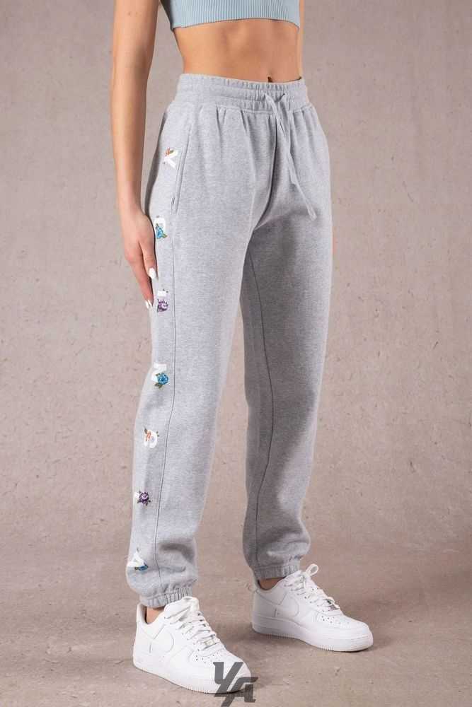 Heather Grey YoungLa W203 Winter Bloom Joggers | 1350-FVAWY