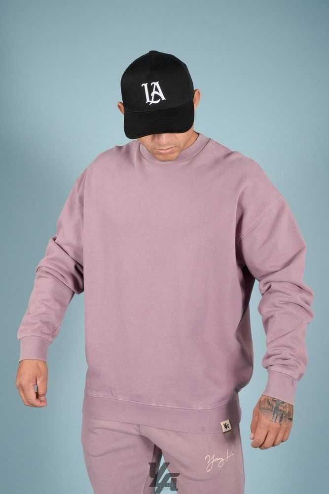 Lavender Wash YoungLa 530 Gin N Juice Oversized Crewnecks | 2973-IQORY