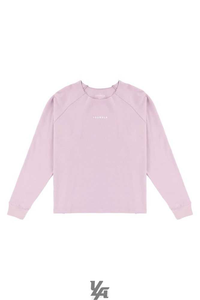 Lavender YoungLa 815 Raw Neck Cloud Longsleeves | 7983-DTABV