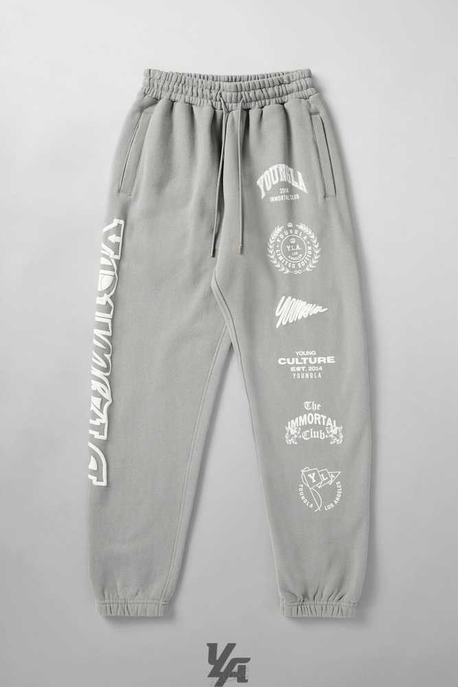 Light Grey YoungLa 204 - Immortal Killer Joggers | 2891-KVBGT