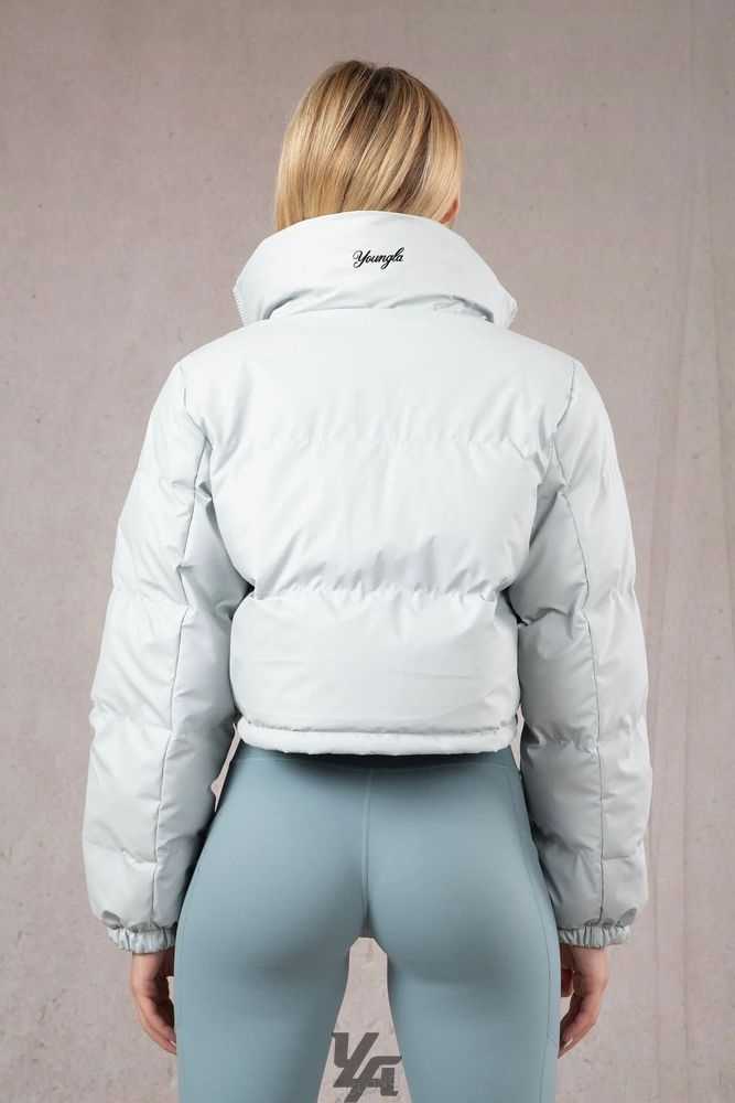 Light Grey YoungLa W511 Rosita Puffer Jacket | 9842-GQZXV