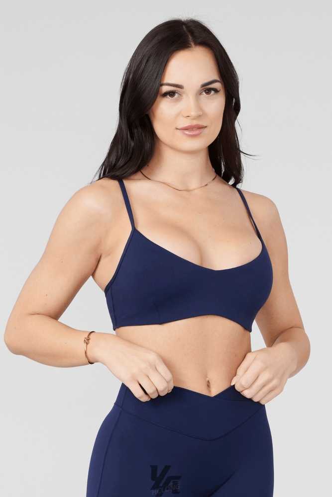 Midnight Blue YoungLa W324 Vital Sports Bra | 6840-WNBYQ