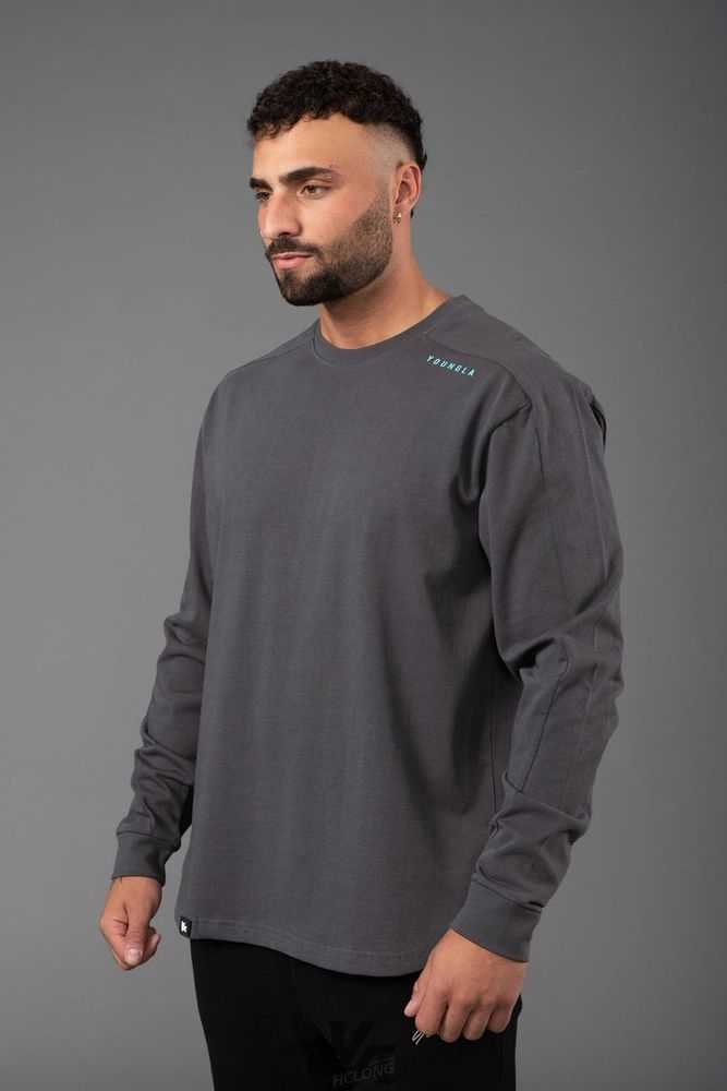 Nardo Grey YoungLa 814 Offset Long Sleeves | 1278-VHUTW