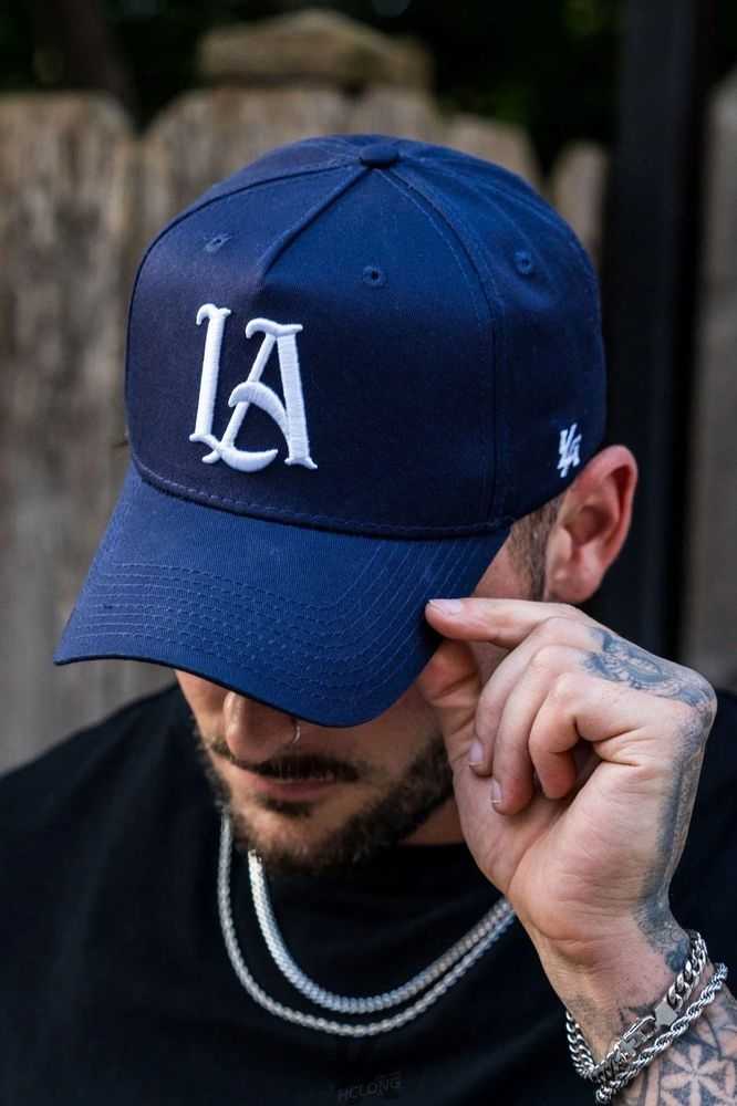 Navy YoungLa 920 A-Frame LA Snapback Hat 2.0 | 8321-VLIAP