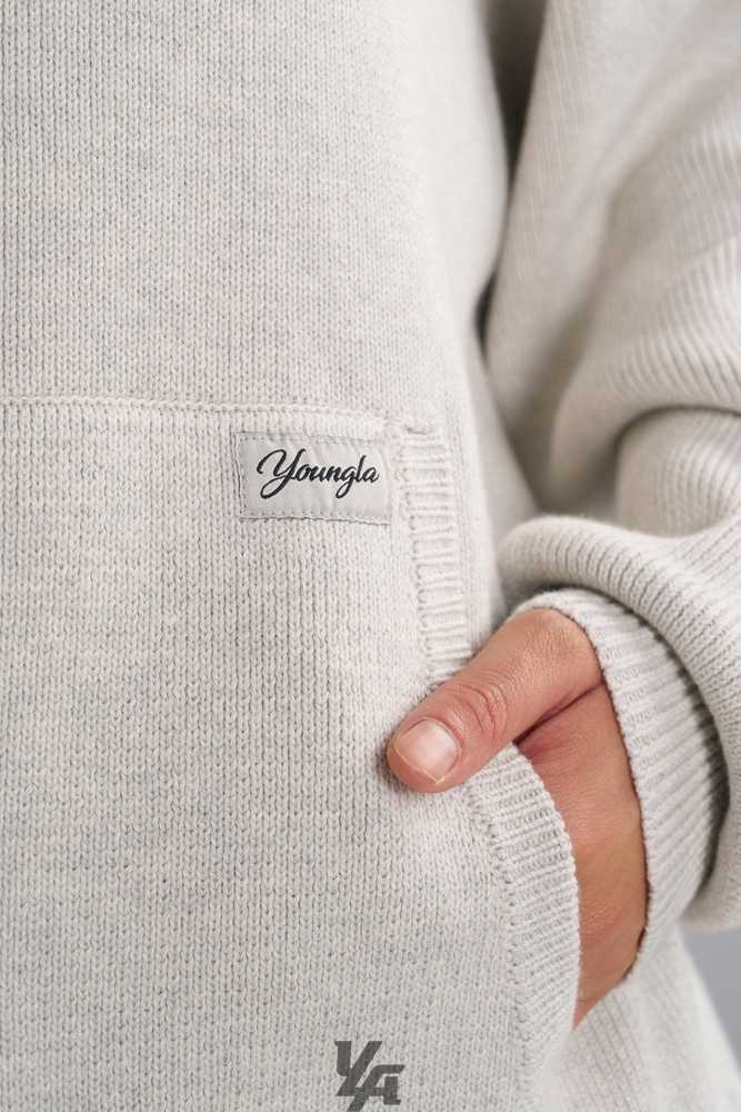 Oatmeal YoungLa W514 - Bella sweater hoodie | 7483-XQLZV