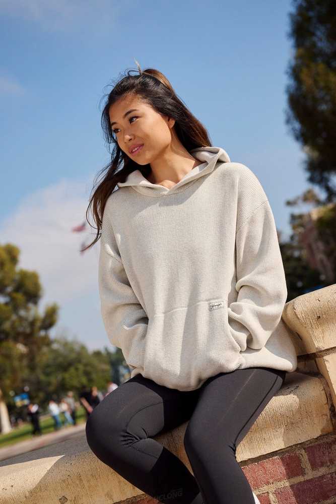 Oatmeal YoungLa W514 - Bella sweater hoodie | 7483-XQLZV