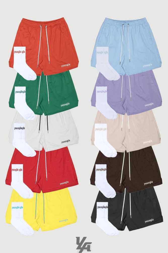 Off-White YoungLa 134 Game-Time Shorts & Socks Set | 5024-ZRGJL