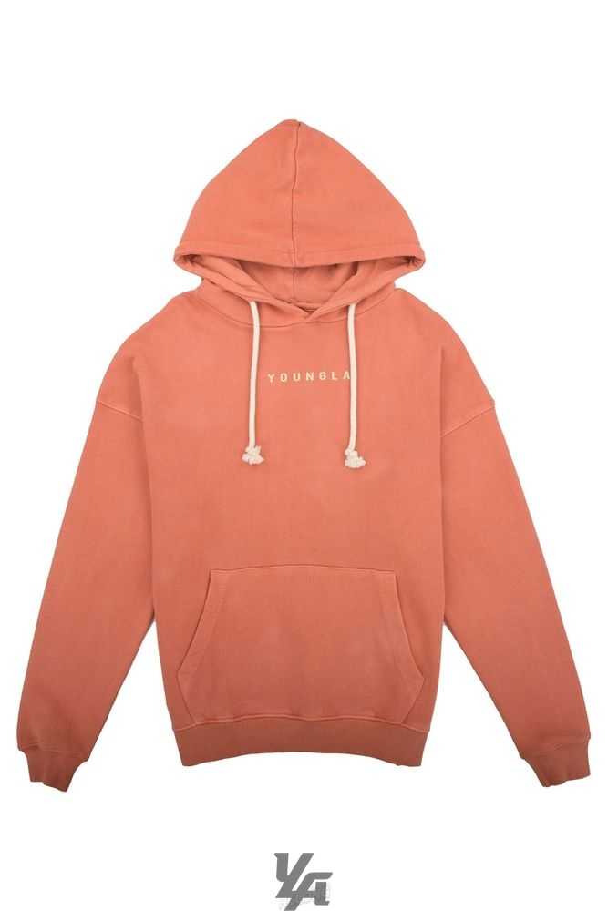 Orange Wash YoungLa 513 Skyline Hoodies | 5247-KBMLC