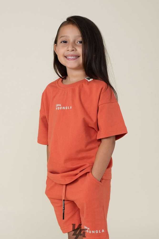 Orange YoungLa L413 Oversized Bloc Tee | 3976-UAGRX