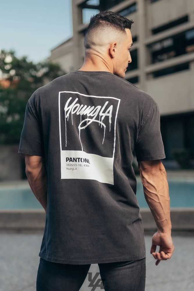 Pantone Drip YoungLa 449 Washed Drip Tees | 1402-OSDQU