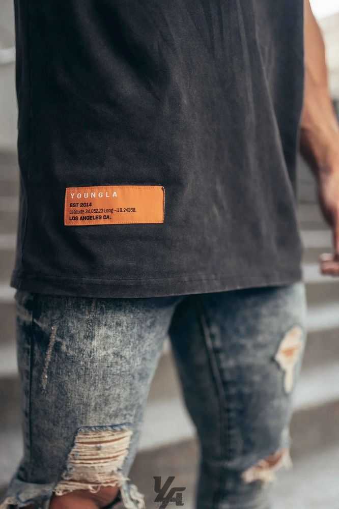 Pantone Drip YoungLa 449 Washed Drip Tees | 1402-OSDQU