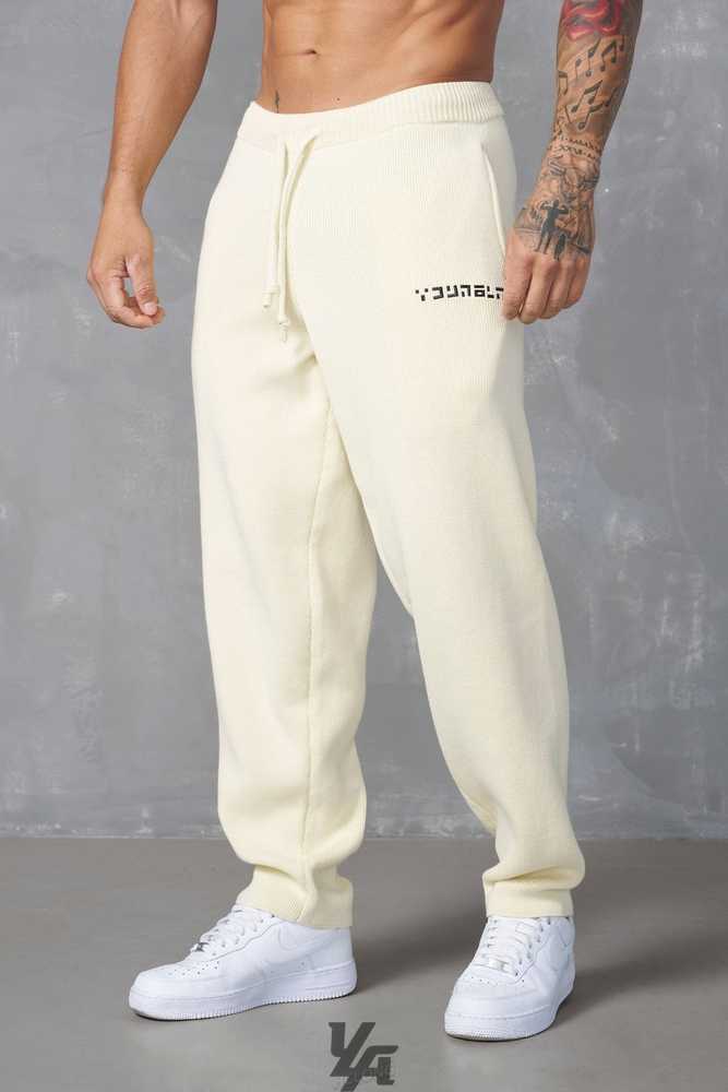 Pastel Yellow YoungLa 255 - Knitted Joggers | 5628-YWUXV