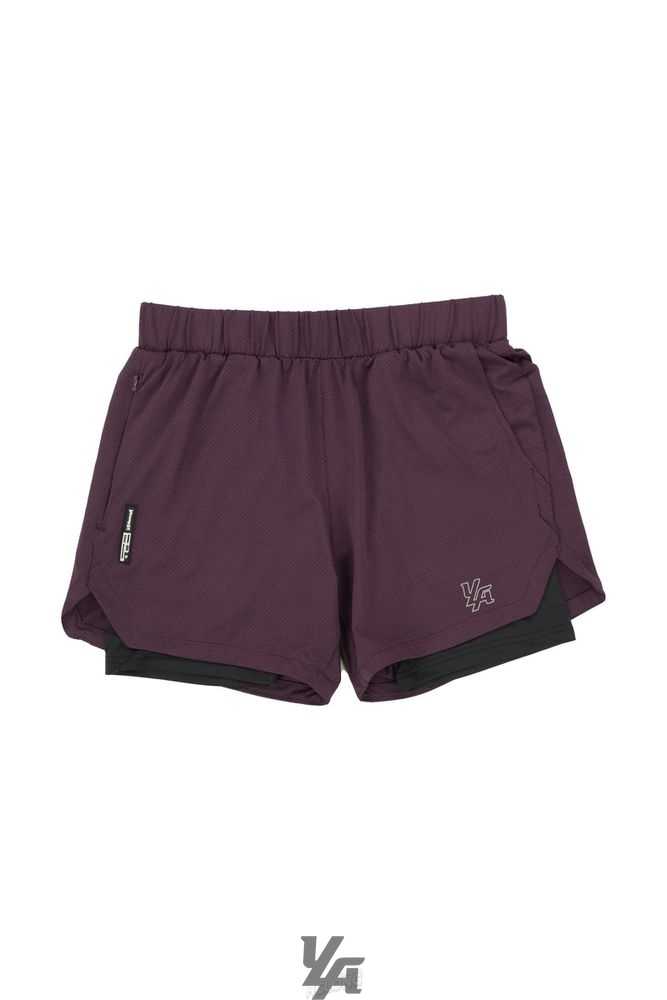 Plum/Black YoungLa 105 Compression Shorts 2.0 | 8034-HGYSM