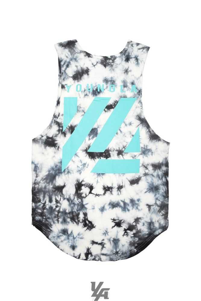 Rainy Days YoungLa 321 Tie Dye Bloc Cut Off Tanks | 3671-ZELVB