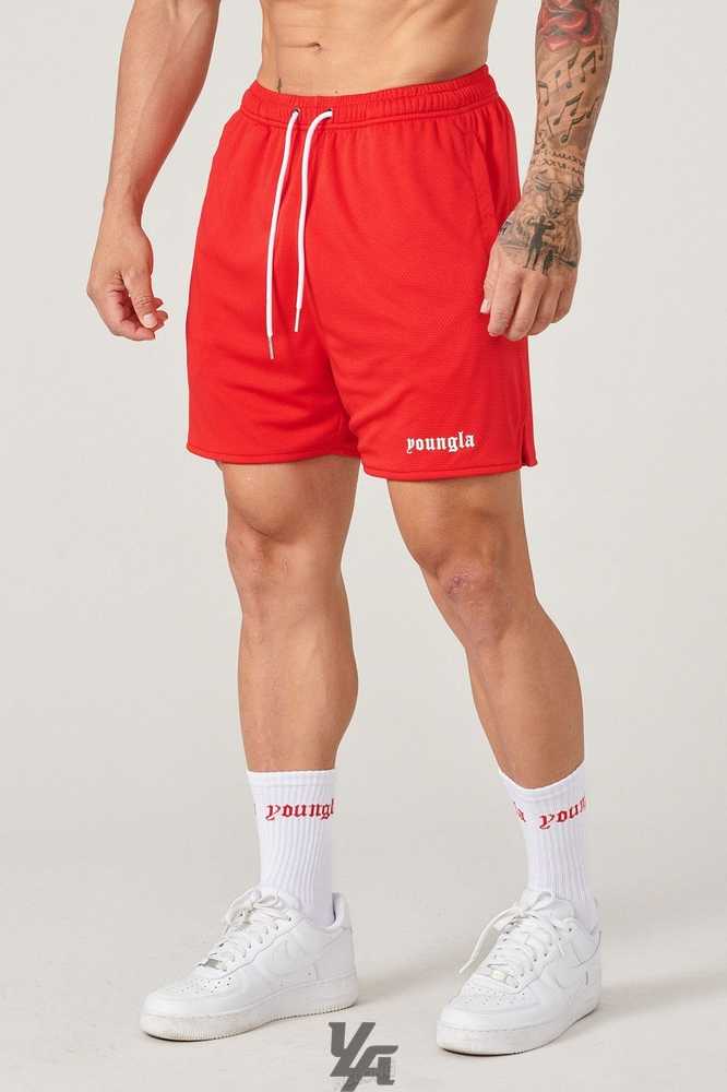 Red YoungLa 134 Game-Time Shorts & Socks Set | 1836-IUSAK