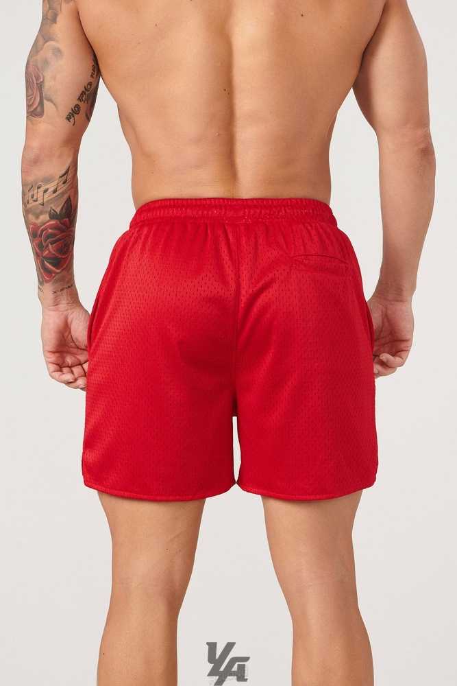 Red YoungLa 155 Championship Shorts | 3951-TXCDZ