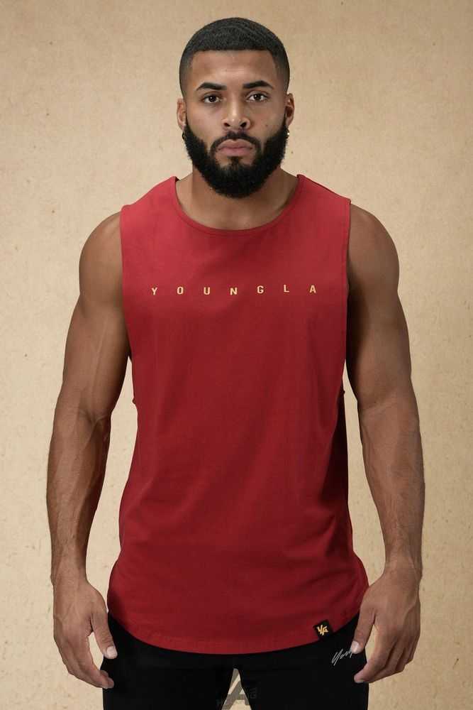 Red YoungLa 332 Infinity Muscle Tanks | 1562-TFRHO