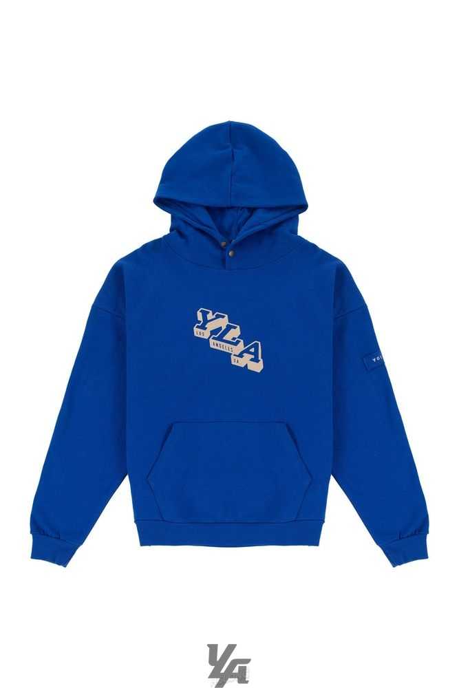 Royal Blue YoungLa 551 Campus Hoodies | 7819-GKLEA