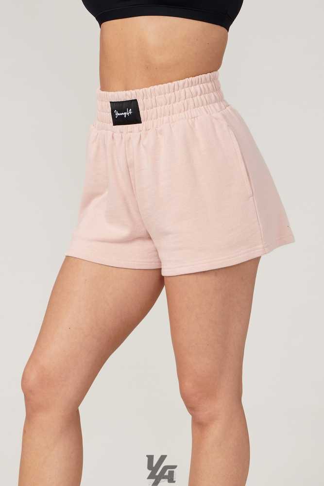 Salmon Pink YoungLa W105 - Strike Boxing Shorts | 5671-DSHQL