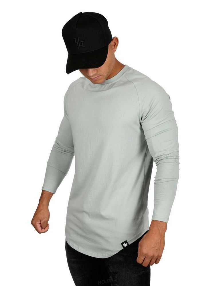 Sea Green YoungLa 410 PERFECT RAGLAN LONG SLEEVE SHIRTS | 5729-CBOSZ