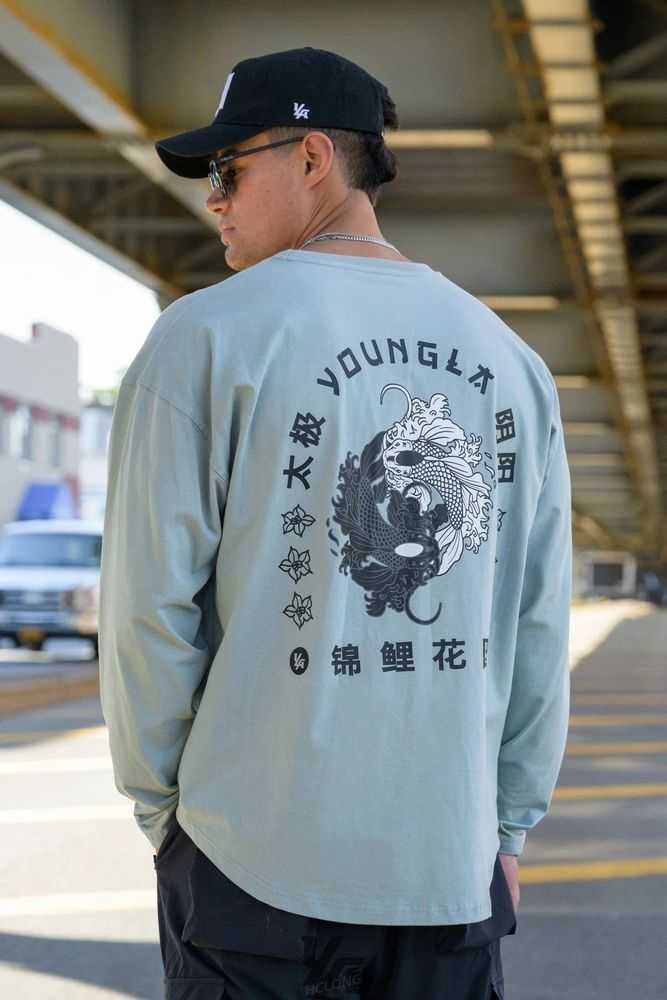 Sea Green YoungLa 822 Bushido Longsleeves | 5291-TQGVL