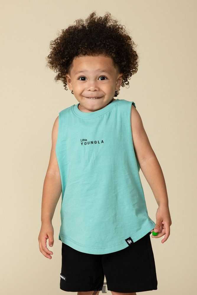 Sea Green YoungLa L308 Muscle Tank | 4150-IOWCT