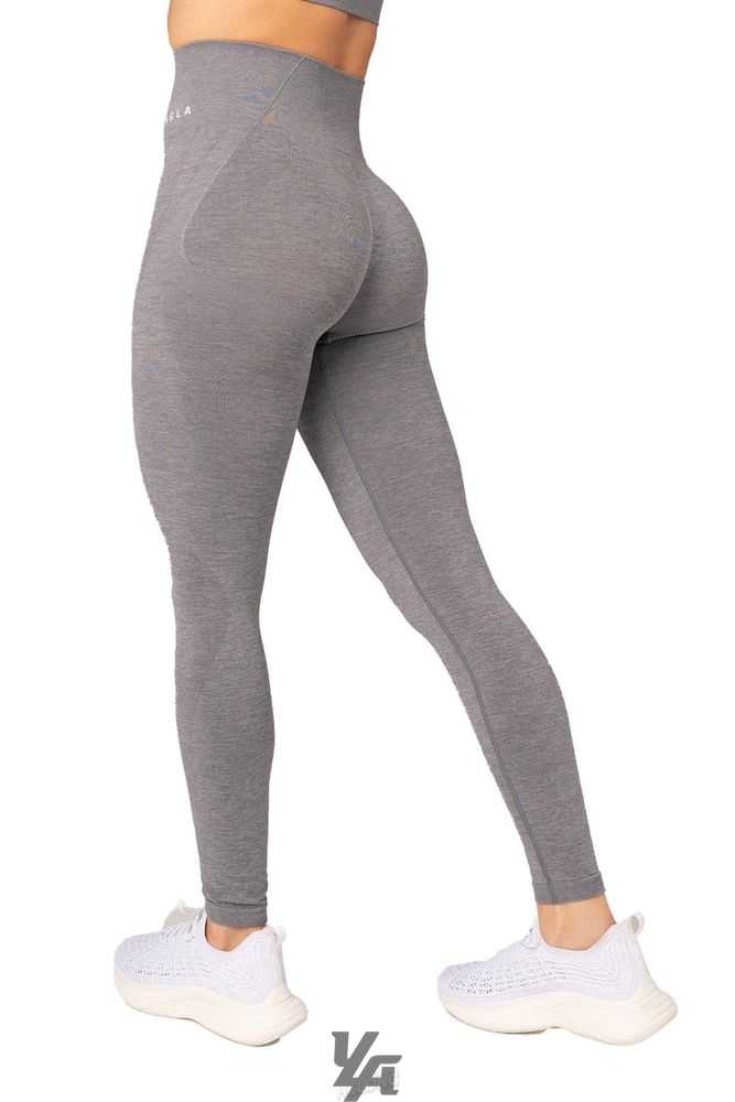 Stone Grey YoungLa W208 Seamless Leggings | 0758-GZFBV