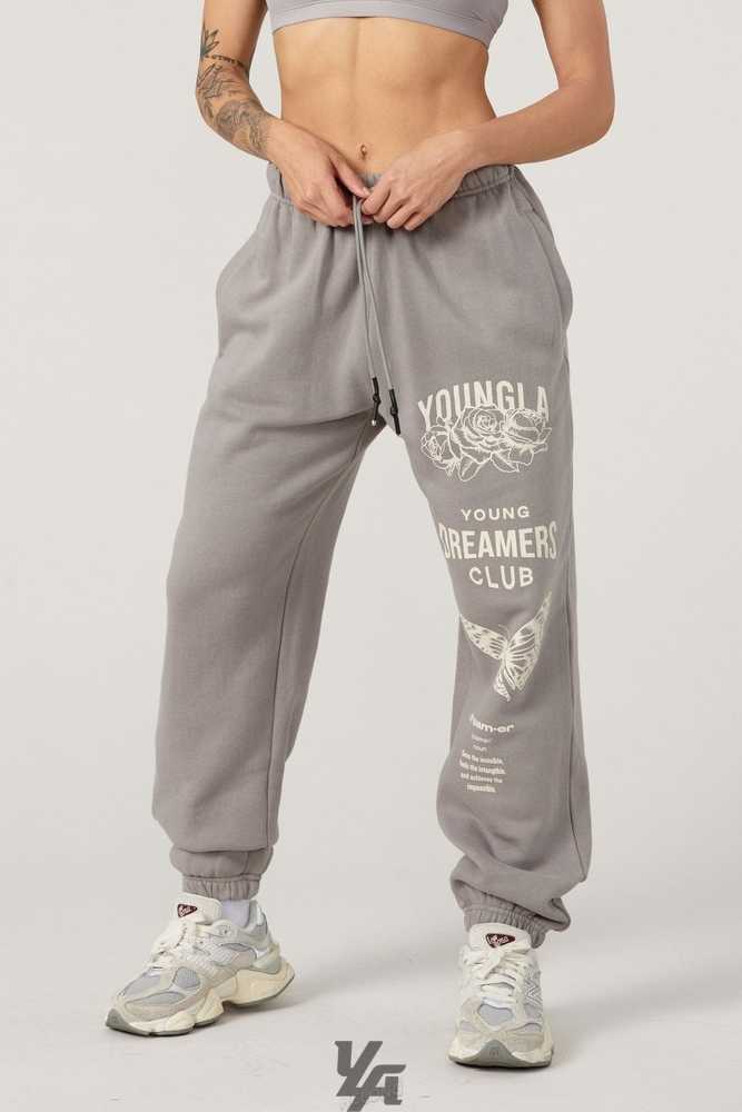 Stone Grey YoungLa W211 Dreamer Joggers New Colors | 4572-BUZTP