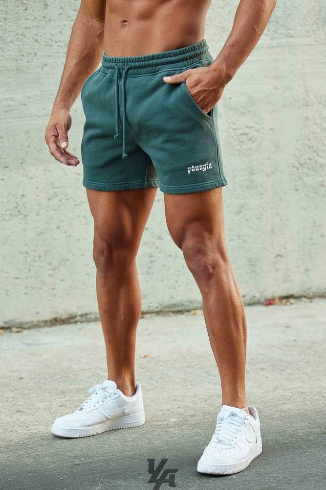 Teal Wash YoungLa 107 - Chrome Shorts | 9612-YDIHX