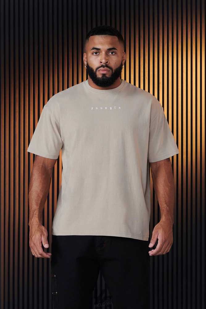 Weathered Teak YoungLa 481 - Blackletter Tees | 9580-DUILO