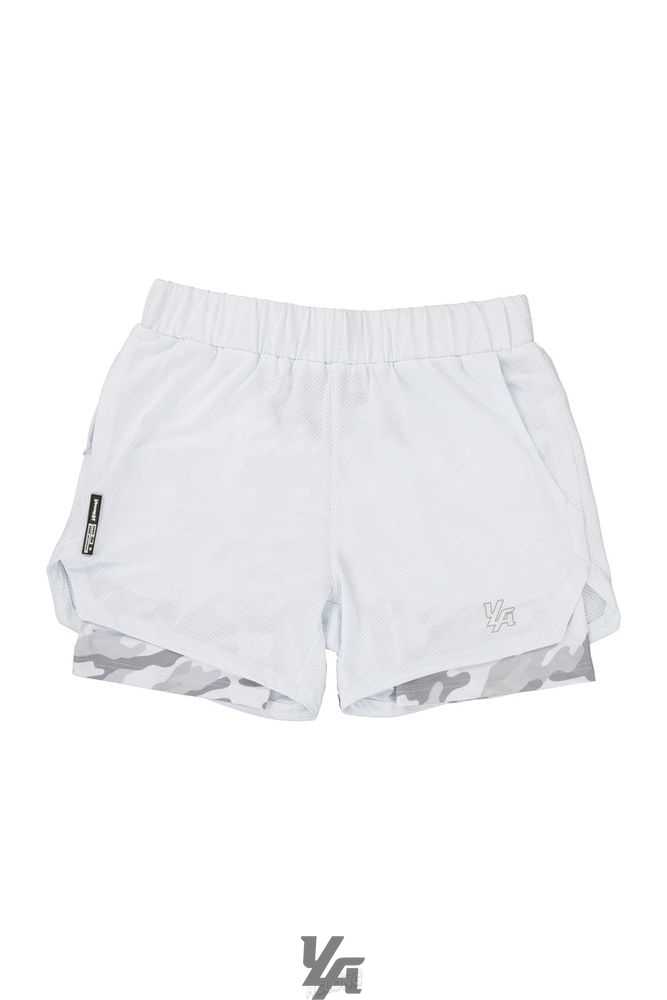 White/White Camo YoungLa 105 Compression Shorts 2.0 | 5326-PEIGX