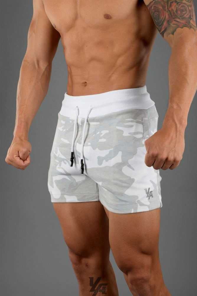 White Camo YoungLa 126 Interlock Shorts | 3680-KTGVS