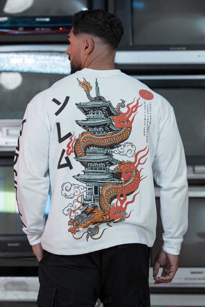 White Temple Dragon YoungLa 8038 - Tokyo Longsleeves | 7365-MHDTA