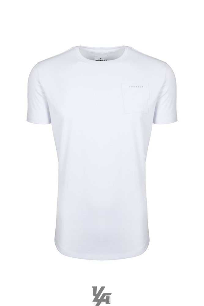 White YoungLa 406 Perfect Pocket Tee | 0391-LMBXF