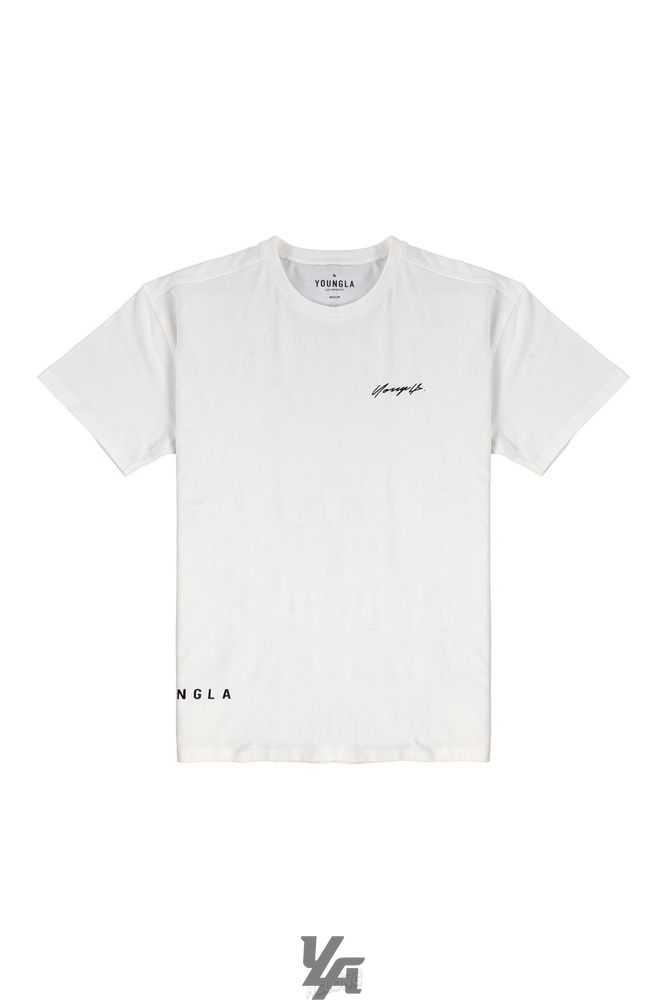 White YoungLa 414 Signature Tees | 2708-YFLCD