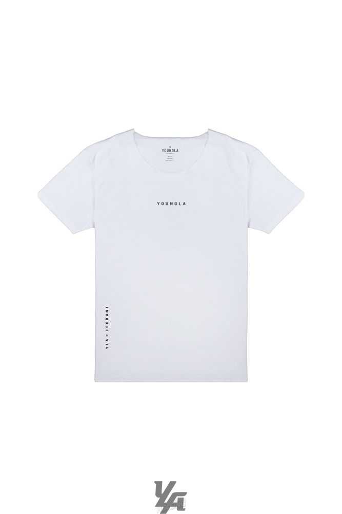 White YoungLa 447 Wide neck Raw Cut Tee | 8619-XNKSF