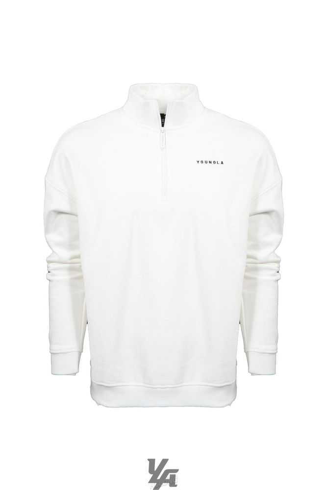 White YoungLa 516 Alumni Quarter Zips | 1625-STBPE